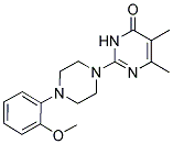 2-[4-(2-METHOXYPHENYL)PIPERAZIN-1-YL]-5,6-DIMETHYLPYRIMIDIN-4(3H)-ONE Struktur