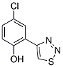 4-CHLORO-2-(1,2,3-THIADIAZOL-4-YL)PHENOL Struktur