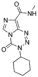 3-CYCLOHEXYL-N-METHYL-4-OXO-3,4-DIHYDROIMIDAZO[5,1-D][1,2,3,5]TETRAZINE-8-CARBOXAMIDE Struktur