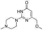 6-(METHOXYMETHYL)-2-(4-METHYLPIPERAZIN-1-YL)PYRIMIDIN-4(3H)-ONE Struktur