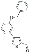 4-[3-(BENZYLOXY)PHENYL]-2-THIOPHENECARBALDEHYDE Struktur