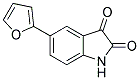 5-(2-FURYL)-1H-INDOLE-2,3-DIONE Struktur