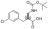 (S)-2-(TERT-BUTOXYCARBONYLAMINO-METHYL)-3-(3-CHLORO-PHENYL)-PROPIONIC ACID Struktur