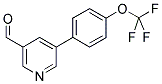 5-[4-(TRIFLUOROMETHOXY)PHENYL]NICOTINALDEHYDE Struktur