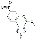 ETHYL-3-(4-NITROPHENYL)PYRAZOLE-4-CARBOXYLATE Struktur