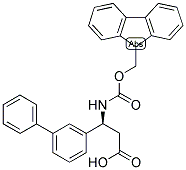 (S)-3-BIPHENYL-3-YL-3-(9H-FLUOREN-9-YLMETHOXYCARBONYLAMINO)-PROPIONIC ACID Struktur