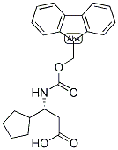 (R)-3-CYCLOPENTYL-3-(9H-FLUOREN-9-YLMETHOXYCARBONYLAMINO)-PROPIONIC ACID Struktur