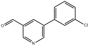 5-(3-CHLOROPHENYL)NICOTINALDEHYDE Struktur