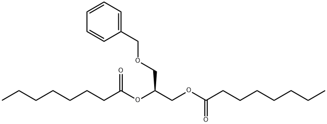 (S)-SN-1,2-DIOCTANOYL-3-BENZYLGLYCEROL Struktur