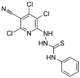 N-PHENYL-2-(3,4,6-TRICHLORO-5-CYANOPYRIDIN-2-YL)HYDRAZINECARBOTHIOAMIDE Struktur