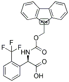 (R)-[(9H-FLUOREN-9-YLMETHOXYCARBONYLAMINO)]-(2-TRIFLUOROMETHYL-PHENYL)-ACETIC ACID Struktur