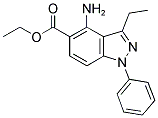 ETHYL-1-PHENYL-3-ETHYL-4-AMINO-1H-INDAZOLE-5-CARBOXYLATE Struktur