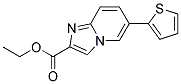 6-THIOPHEN-2-YL-IMIDAZO[1,2-A]PYRIDINE-2-CARBOXYLIC ACID ETHYL ESTER Struktur