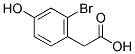 2-BROMO-4-HYDROXYPHENYLACETIC ACID Struktur