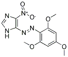 4-NITRO-5-[(E)-(2,4,6-TRIMETHOXYPHENYL)DIAZENYL]-1H-IMIDAZOLE Struktur