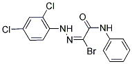 (1E)-2-ANILINO-N-(2,4-DICHLOROPHENYL)-2-OXOETHANEHYDRAZONOYL BROMIDE Struktur