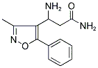 3-AMINO-3-(3-METHYL-5-PHENYL-ISOXAZOL-4-YL)-PROPIONIC ACID AMIDE Struktur