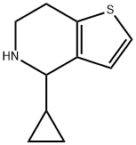 4-CYCLOPROPYL-4,5,6,7-TETRAHYDRO-THIENO[3,2-C]PYRIDINE Struktur