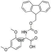 (S)-(2,4-DIMETHOXY-PHENYL)-[(9H-FLUOREN-9-YLMETHOXYCARBONYLAMINO)]-ACETIC ACID Struktur