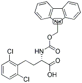 (S)-4-(2,6-DICHLORO-PHENYL)-2-(9H-FLUOREN-9-YLMETHOXYCARBONYLAMINO)-BUTYRIC ACID Struktur