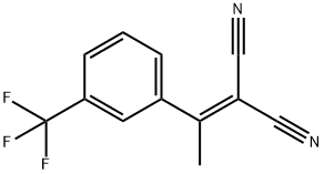 2-(1-[3-(TRIFLUOROMETHYL)PHENYL]ETHYLIDENE)MALONONITRILE Struktur