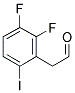 2,3-DIFLUORO-6-IODO-PHENYLACETALDEHYDE Struktur