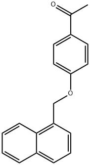 1-[4-(1-NAPHTHYLMETHOXY)PHENYL]-1-ETHANONE Struktur