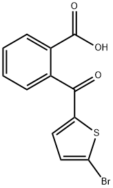 2-[(5-BROMO-2-THIENYL)CARBONYL]BENZENECARBOXYLIC ACID Structure