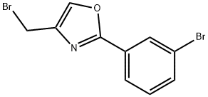 4-BROMOMETHYL-2-(3-BROMO-PHENYL)-OXAZOLE Struktur