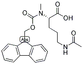 FMOC-L-MEORN(AC)-OH Struktur