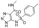 N-METHYL-5-{[(4-METHYLPHENYL)SULFONYL]AMINO}-1H-1,2,3-TRIAZOLE-4-CARBOXAMIDE Struktur