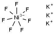 POTASSIUM HEPTAFLUORONICKELATE Struktur