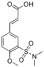 (2E)-3-[3-[(DIMETHYLAMINO)SULFONYL]-4-METHOXYPHENYL]ACRYLIC ACID Struktur