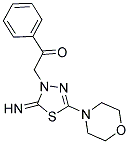 2-(2-IMINO-5-MORPHOLIN-4-YL-1,3,4-THIADIAZOL-3(2H)-YL)-1-PHENYLETHANONE Struktur