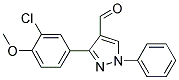 3-(3-CHLORO-4-METHOXYPHENYL)-1-PHENYL-1H-PYRAZOLE-4-CARBALDEHYDE Struktur