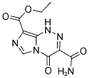 ETHYL 3-(AMINOCARBONYL)-4-OXO-1,4-DIHYDROIMIDAZO[5,1-C][1,2,4]TRIAZINE-8-CARBOXYLATE Struktur