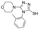 4-(2-METHYLPHENYL)-5-MORPHOLIN-4-YL-4H-1,2,4-TRIAZOLE-3-THIOL Struktur