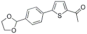 1-(5-[4-(1,3-DIOXOLAN-2-YL)PHENYL]-2-THIENYL)ETHANONE Struktur