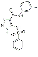 N-(3-METHYLPHENYL)-5-{[(4-METHYLPHENYL)SULFONYL]AMINO}-1H-1,2,3-TRIAZOLE-4-CARBOXAMIDE Struktur