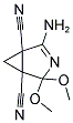 2-AMINO-4,4-DIMETHOXY-3-AZABICYCLO[3.1.0]HEX-2-ENE-1,5-DICARBONITRILE Struktur