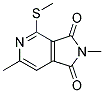 2,6-DIMETHYL-4-(METHYLTHIO)-1H-PYRROLO[3,4-C]PYRIDINE-1,3(2H)-DIONE Struktur