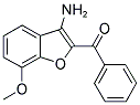 (3-AMINO-7-METHOXY-BENZOFURAN-2-YL)-PHENYL-METHANONE Struktur