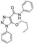 5-BUTOXY-N,1-DIPHENYL-1H-1,2,3-TRIAZOLE-4-CARBOXAMIDE Struktur