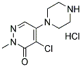 4-CHLORO-2-METHYL-5-PIPERAZIN-1-YL-2H-PYRIDAZIN-3-ONE, HYDROCHLORIDE Struktur