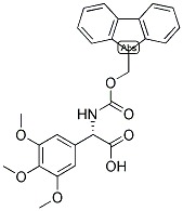 (S)-[(9H-FLUOREN-9-YLMETHOXYCARBONYLAMINO)]-(3,4,5-TRIMETHOXY-PHENYL)-ACETIC ACID Struktur