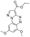 ETHYL 6,8-DIMETHOXYPYRAZOLO[5,1-C][1,2,4]BENZOTRIAZINE-3-CARBOXYLATE Struktur