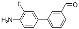 4'-AMINO-3'-FLUORO[1,1'-BIPHENYL]-3-CARBALDEHYDE Struktur