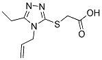 (4-ALLYL-5-ETHYL-4 H-[1,2,4]TRIAZOL-3-YLSULFANYL)-ACETIC ACID Struktur