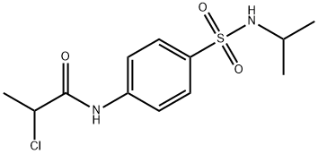 2-CHLORO-N-[4-[(ISOPROPYLAMINO)SULFONYL]PHENYL]PROPANAMIDE Struktur