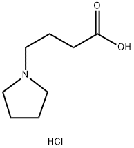 4-PYRROLIDIN-1-YL-BUTYRIC ACID HYDROCHLORIDE Struktur